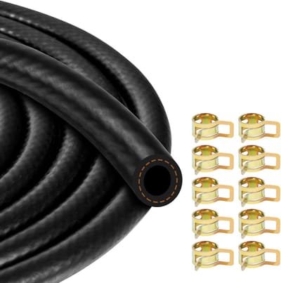 Brandstofslang - Benzineslang Dieselslang - Motoronderhoud - Drievoudig Versterkt - 3 meter 8mm - Zwart