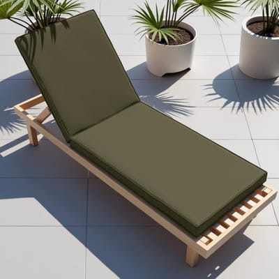 Tuinstoelkussens Ligbed - Buitenkussens Ligstoel - Buiten Ontspannen - Waterafstotend Schuim - 183x53x5 cm - Nr. 3