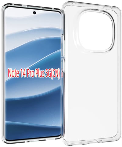 MobyDefend Hoesje - Geschikt voor Xiaomi Redmi Note 14 Pro Plus - Transparante TPU Backcover - Volledig Doorzichtig
