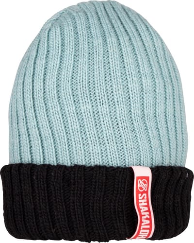 Shakaloha Gebreide Wollen Muts Heren & Dames Beanie Hat van merino wol zonder voering - Borax Beanie MrnRv ChocoSnw Unisex - One Size Wintermuts