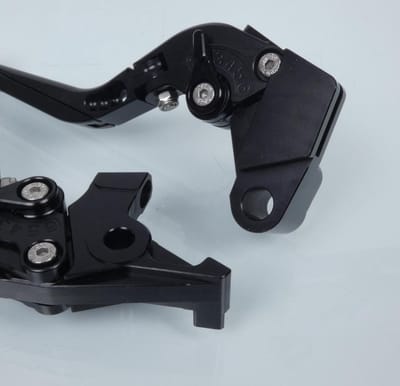 Levier Myra pour moto Kawasaki 650 Er-6 F Abs 2009 à 2016 alu noir / paire Neuf