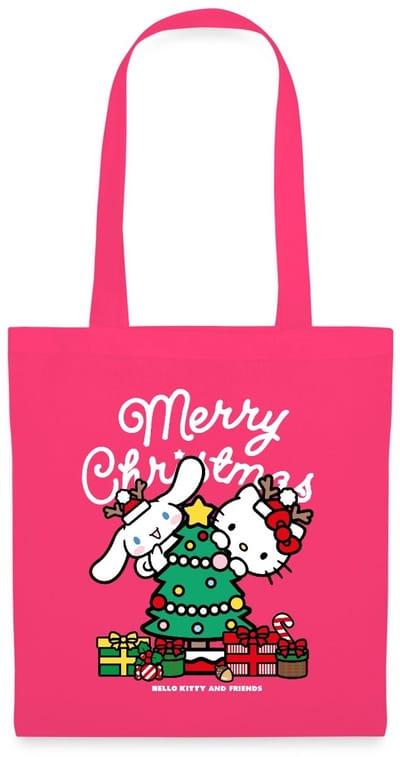 Hello Kitty En Cinnamoroll Kerstontwerp Tas Van Stof Schoudertas