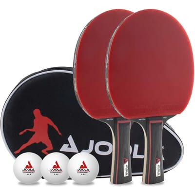 Set van 2 tafeltennisrackets en 3 balletjes Joola Pro