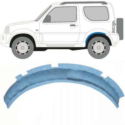 Reparatiepaneel achterste wielkast voor Suzuki Jimny 1998-2018 / Links