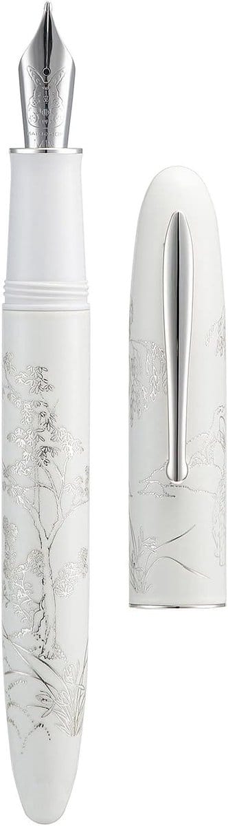 Witte Konijn Vulpen met Extra Fijne Iridium Nib, Luxe Schrijfpunt en Converter, Perfect voor Cadeaus en Verzamelaars