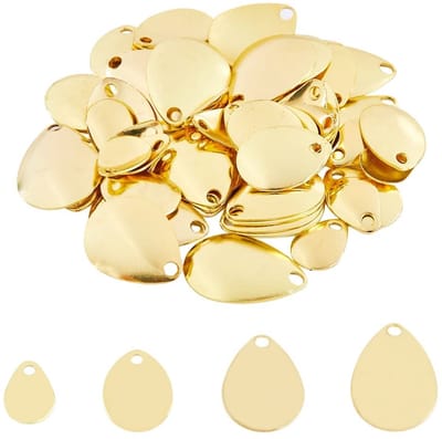 Golden crown - Spinner Baits - Vissen - 56Pcs Spinner Rigs - Gouden Lepels - Attractor Spinner Blades - Hard Lokt Maken - Geschikt voor Sportvissers -