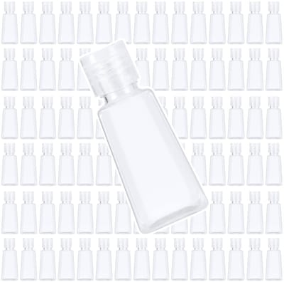 Store_7 - Doorzichtige Reisflessen - 100 Stuks - Herbruikbare Flip-Cap Flessen - 1 Oz - Ideaal Voor Reizen - Draagbaar En Praktisch