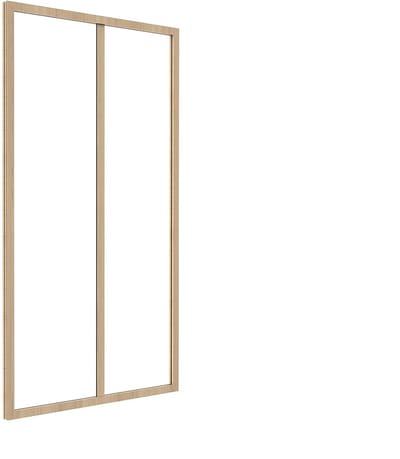Vente-unique Werkplaatsraam van gepoedercoat aluminium - 60 x 105 cm (B x H) - Licht naturel - BAYVIEW