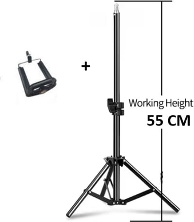 Professionele Opvouwbare Camera Statief Houder Stand Schroef 360 Graden Vloeistof Hoofd Statief Stabilizer Aluminium Met Telefoon Houder Clip