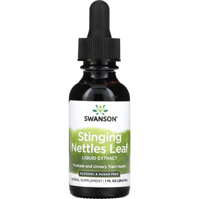 Westerse Brandnetelblad Vloeibaar Extract, Alcoholvrij en Suikervrij, 29,6 ml (1 fl oz) (1.000 mg per portie)