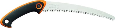 Handzaag Jong Hout - Tuin Zaag Snoei - Tuinonderhoud Snoeien - Grove Vertanding Trekzaag - 24 cm Zaagblad - Zwart Oranje