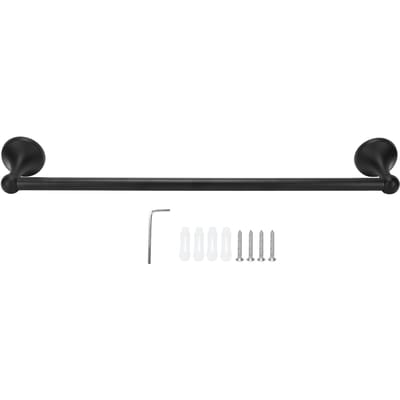 Porte-serviettes de salle de bain en acier inoxydable mural Porte-serviettes Accessoires de salle de bain pour maison toilettes black