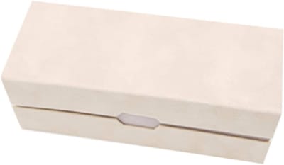 Brillen Etui - Zonnebril Houder - Veilige Opslag - Dubbele Laag - 16x6.5x6cm - Beige