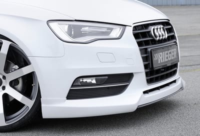 RIEGER - PERFORMANCE FRONT SPLITTER LIP - AUDI A3 8V PRE FACELIFT - MATTE BLACK