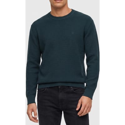 Calvin Klein Ls Texture Cotton Crew Magical Forest Taglia: L | Maglioni a maglia Outlet | Uomo