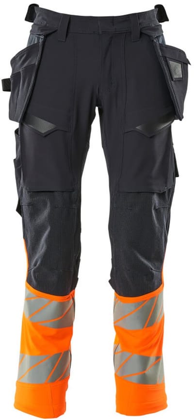 Mascot Accelerate Safe Broek met spijkerzakken 19131-711 - donkermarine/hi-vis oranje - C47 - 76