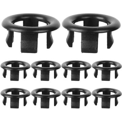 Ronde overloopafdekking voor wasbak, holle overloopring voor wastafel, badafvoerdop, afdekkappen voor de keuken, badkameraccessoires 6PCS
