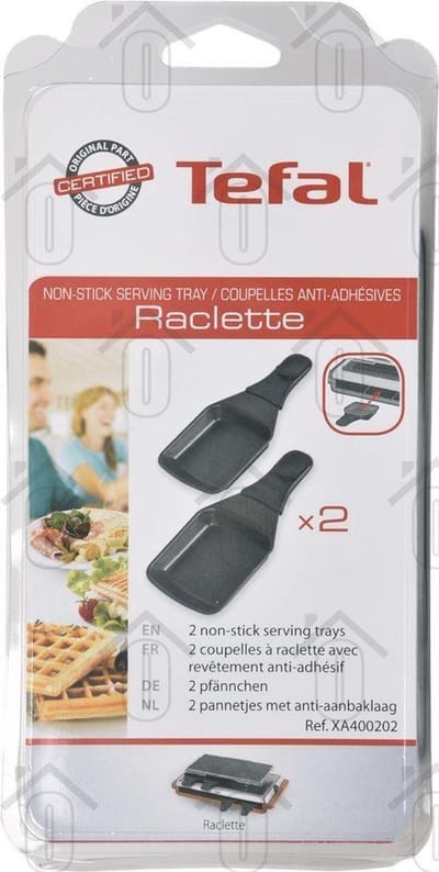 Tefal Bak voor gourmetstel, raclette vierkant 39160-39162 XA400202