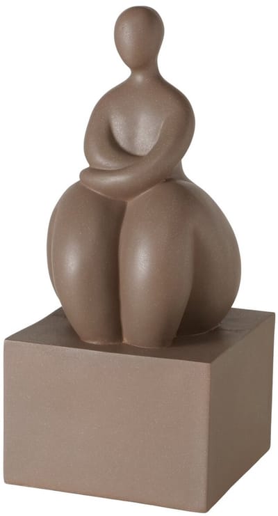 Boltze - Beeld - Sculptuur - Vrouw - Jolante - Bruin - 16x35cm - Polyresin - Boekensteun
