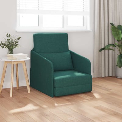 vidaXL - Slaapbank - Donkergroen - 65 - x - 80 - x - 83 - cm - Stof