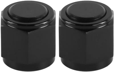 Dailygoods - Universele Flare Cap Poort Plug - Adapter voor Brandstofolieleiding - Zwart AN8 - Eenvoudige installatie - Vervangbare fitting - Geschikt...