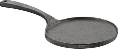 Gietijzeren Pan - Koekenpan Koekenpan - Pannenkoeken Bakken - Voor Alle Vuren - 17 cm - Zwart