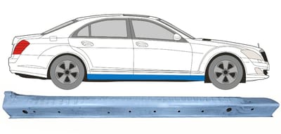 Volledige dorpel voor Mercedes S-Class W221 2005-2013 / Rechts