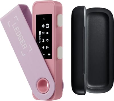 Ledger Nano S Plus Pastel Pink + Case - Hardware Wallet Bundel - Originele Ledger Case