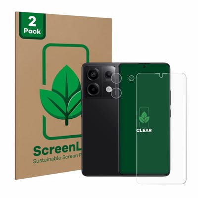 2 Stuks Screenprotector voor Xiaomi Redmi Note 13 Pro 5G (Voor+Camera) - Hoogwaardige Beschermfolie transparant