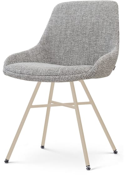 Nolon Noa-Isa Eetkamerstoel Saliegroen - Beige Onderstel - Modern - Stoffen - Comfortabel