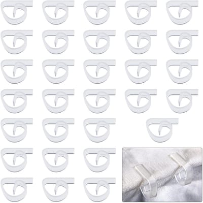 Dailygoody - Tafelkleedclips - Transparante Tafelkleedbevestiging - 30 Stuks - Tafelkleedhouderclips - Geschikt voor Binnen en Buiten - Kamperen en Pi