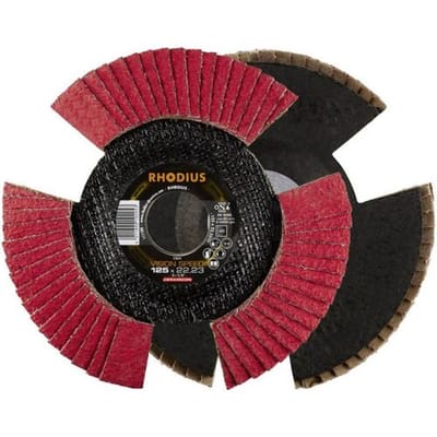 Rhodius 210646 VISION SPEED Lamellenschijf Diameter 125 mm Boordiameter 22.23 mm Korrelgrootte (num) 80 RVS 1 stuk(s)