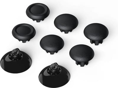 DrPhone ProSwap – 6 In 1 Verwisselbare Thumbsticks voor PS5 – Perfecte Grip, Maximale Controle – Klik Systeem - Zwart