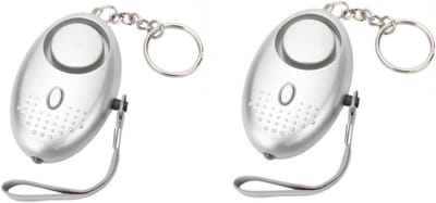 Persoonlijk Alarm - Noodalarm Veiligheid - Zelfbescherming - 130 dB Geluid - 4 Stuks - Zilver
