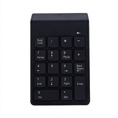 Dailygoods - Draadloos Numeriek Toetsenbord - 2.4G Verbinding - Compact en Licht Design - Energiebesparend - Geschikt voor Laptop en PC - 18-Toetsen