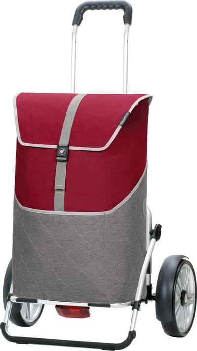 Andersen SHOPPER MANUFAKTUR Boodschappentrolley Royal Shopper Plus Lasse Red Rood 108cm