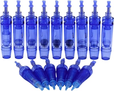 Cartridge voor Draadloze Dermapen A1 - 2 stuks - Blauw