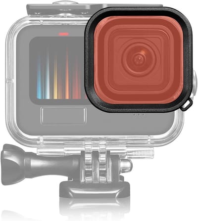Duikfilters voor Onderwatercamera's met Waterdichte Behuizing en Koord voor Diverse Onderwater Video- en Fotografieomstandigheden - Ideaal voor Duiken, Snorkelen en Avontuurlijke Opnames
