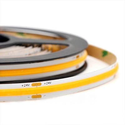 Groenovatie LED COB Strip - 5 Meter - 5 Watt/meter - 360 LED'/m - Warm Wit - 24V
