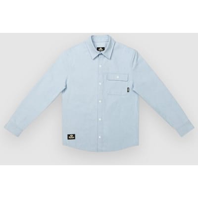 The Dudes Chuckklotplatan Over Chuck Denim Shirt blauw
