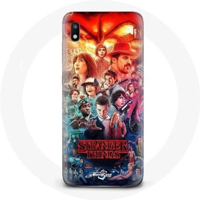 Hoesje voor Samsung Galaxy A10 Stranger Things Teaser seizoen 4 posterkarakters Art