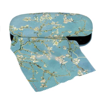 Fridolin hardcase brillenkoker met doekje - van Gogh Almond Blossom