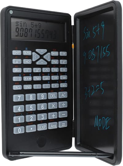 Rekenmachine met Schrijftablet - Desktop Calculator - Kantoor School Werk - 240 Functies Groot LCD