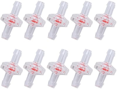 Store_8 - 10 stuks eenrichtingsterugslagklep - PP kunststof waterstop - Slangpilaarretour - 7mm - Terugslagklep voor gas en vloeistof - Geschikt vo...