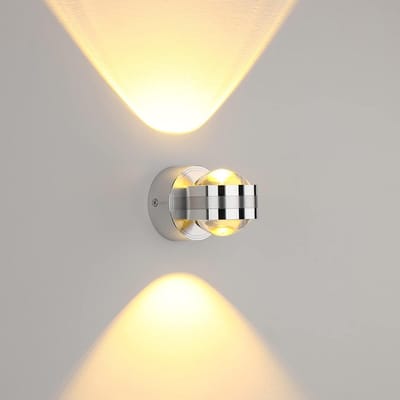 Moderne Aluminium LED Wandlamp - Minimalistische Spot voor Gang, Slaapkamer of Woonkamer (Warm Wit Licht)