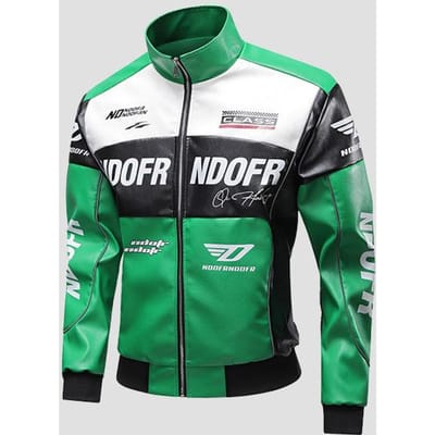 Amerikaans Modeontwerp Motorkleding voor Heren en Dames Losse Joker Tooling Vliegjas Jas Leer 2XL groen