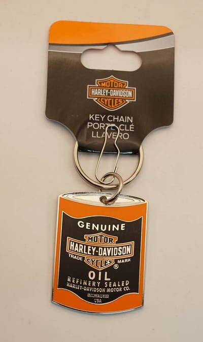 Sleutelhanger Harley Davidson oil vat - metalen originele sleutelhanger van Harley Davidson - motorcycles sleutelhanger - sleutelhanger voor motorrijder - Harley Davidson keyring - harley davidson official licensed product