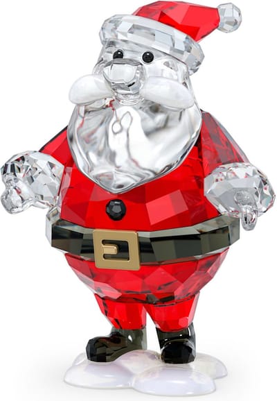 Swarovski kerstman beeldje Kerstman 5630337 | Holiday Cheers kerstdecoratie kristallen ornament in rode stijl