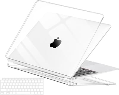 Beschermende Case voor MacBook Air 13 Inch 2018-2021 - Ultra Dun TPU Toetsenbord Cover en Hard Shell Bescherming