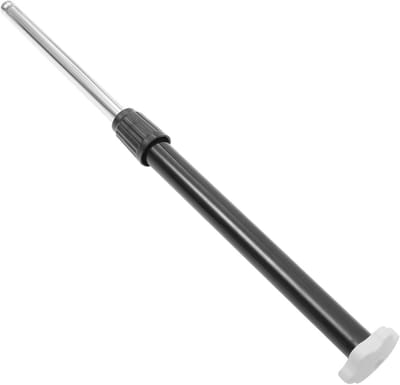 Ventilator Steunstang - Vervangende Paal - Stabiele Ventilator - Roestvrij Staal - 45.5 cm - Zwart